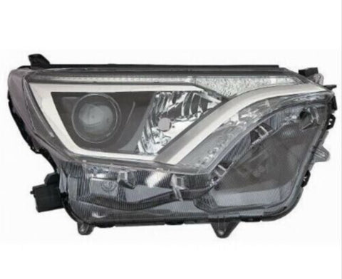 PROIETTORE DESTRO HIR2-WY21W CON LUCE DIURNA A LED PREDISPOSTO PER LA REGOLAZIONE ELETTRICA  PARABOLA NERA TOYOTA YARIS 04.2017 - 06.2020