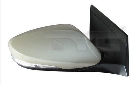 RETROVISORE ELETTRICO TERMICO RIBALTABILE CON FRECCIA A LED SINISTRO  CALOTTA DA VERNICIARE - 10 PIN - PER VERSIONE 5 PORTE E STATIONWAGON per  HYUNDAI  I30  01.2012 - 12.2016