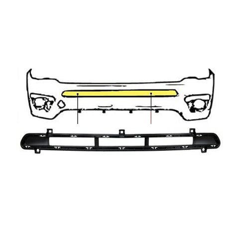 Griglia centrale paraurti anteriore superiore, JEEP COMPASS dal 01/2017