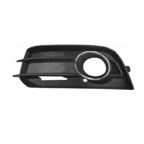 Griglia sinistra nera con sede fendinebbia e cornice cromata, AUDI A1 dal 08/2010 al 12/2013