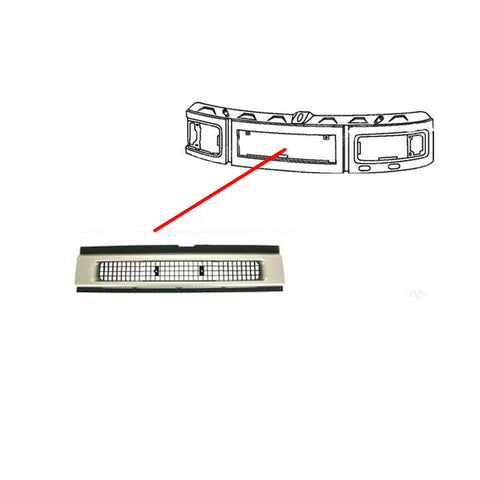 Griglia radiatore grigia, FIAT DAILY dal 04/2000 al 04/2006