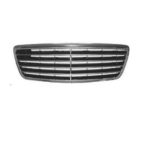 Griglia radiatore completa nera, MERCEDES E CLASSE dal 09/1999 al 06/2002 Modello AVANTGARDE