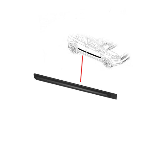 Modanatura porta post. destra nera goffrata con biadesivo FIAT GRANDE PUNTO dal 09/2005 Mod. 5 PORTE