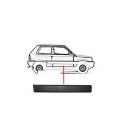 Modanatura porta destra, compatibile con FIAT PANDA dal 01/1986 al 07/2003