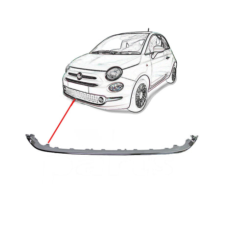 Modanatura griglia inferiore cromata, FIAT 500 dal 07/2015