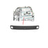 Modanatura paraurti posteriore con coprigancio con foro sensore e supporto, compatibile con FIAT PANDA dal 01/2012