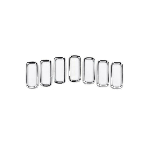 Modanatura griglia radiatore cromata (7 pz), JEEP RENEGADE dal 01/2014 al 04/2018