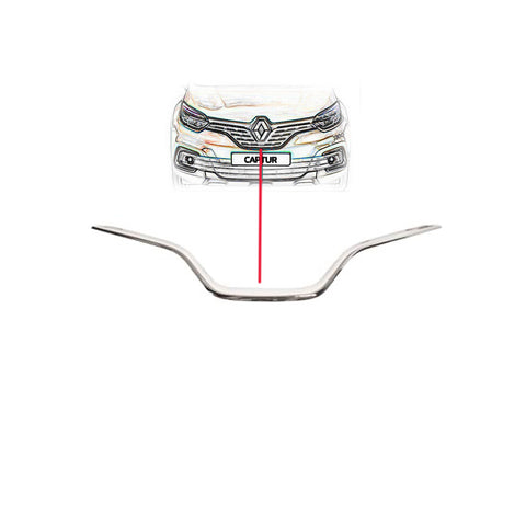 Modanatura inferiore cromata griglia radiatore, RENAULT CAPTUR dal 01/2013 al 02/2017