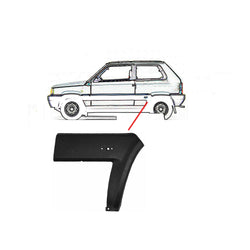 Modanatura parafango posteriore sinistra, compatibile con FIAT PANDA dal 01/1986 al 07/2003