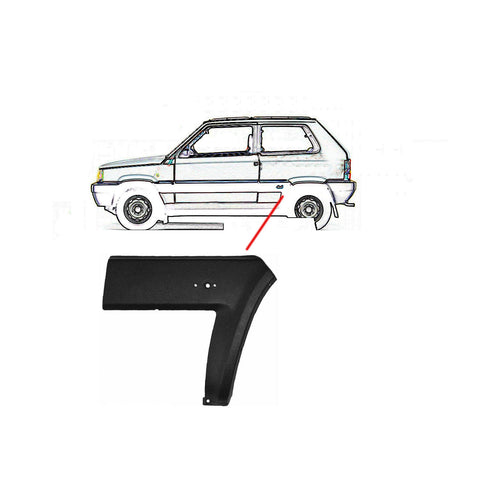 Modanatura parafango posteriore sinistra, FIAT PANDA dal 01/1986 al 07/2003