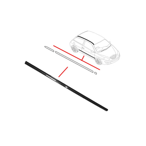 Modanatura porta anteriore sinistra cromata, LANCIA YPSILON dal 10/2006 al 02/2011