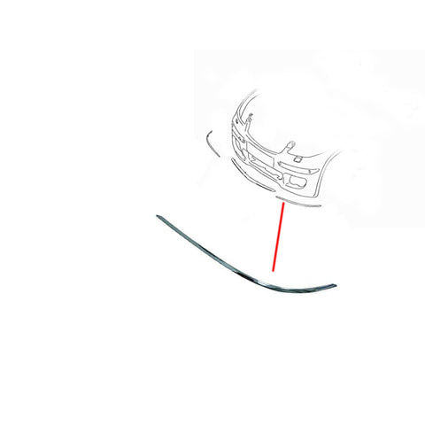 Profilo cromato modanatura sinistra paraurti anteriore, MERCEDES C CLASSE dal 07/2000 al 08/2004