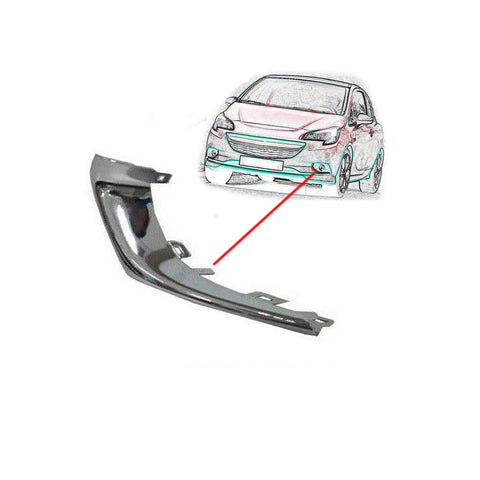 Modanatura griglia sinistra cromata, OPEL CORSA dal 01/2014