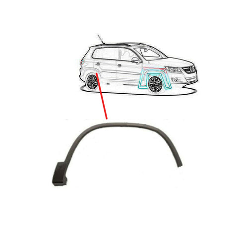 Parafanghino anteriore destro nero goffrato, VOLKSWAGEN TIGUAN dal 05/2011 al 12/2015