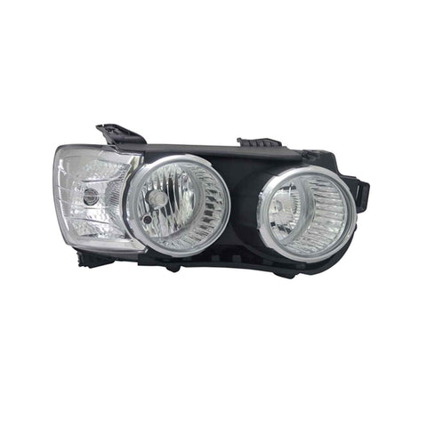 Proiettore dx h7+h1 elettrico con motore con cornice faro nera, CHEVROLET/DAEWOO AVEO dal 01/2011