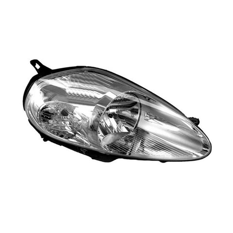 Proiettore destro h4 elettrico cromato con motore, FIAT GRANDE PUNTO dal 09/2008