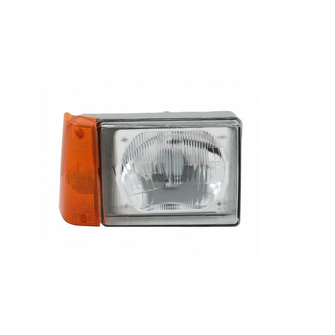 Proiettore destro asimmetrico mod. h5 manuale con fanale arancio, FIAT PANDA dal 01/1986 al 07/2003