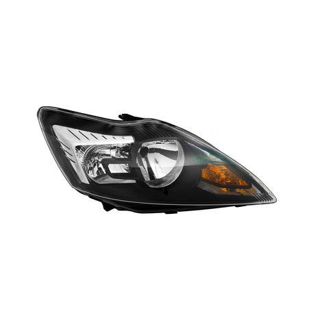 Proiettore destro mod. h7+h1 elettrico con motore nero/cromato, FORD FOCUS dal 08/2007 al 02/2011