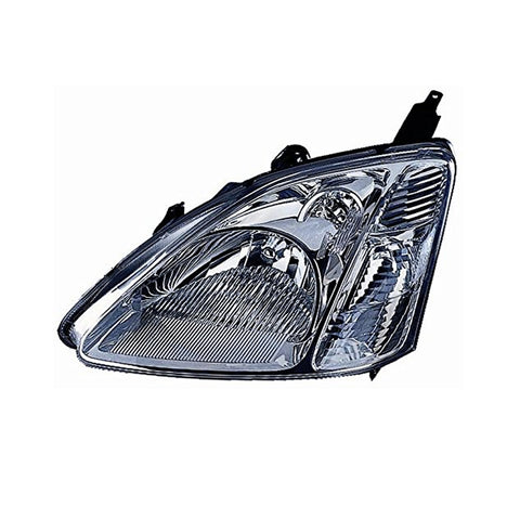 Proiettore destro mod. h4 elettrico con motore, HONDA CIVIC dal 03/2001 al 09/2003