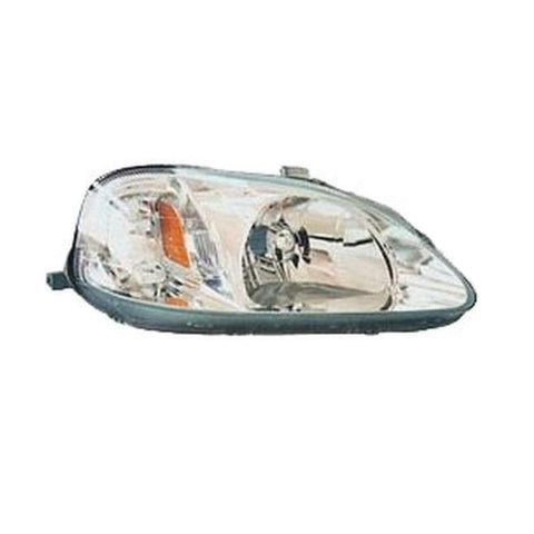 Proiettore destro mod. h4 elettrico (versione valeo) HONDA CIVIC dal 03/1999 al 02/2001 Mod. 3 Porte