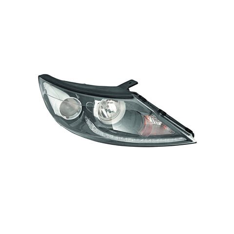 Proiettore dx h7+h7 elettrico con motore con luce diurna led, KIA SPORTAGE dal 08/2010 al 12/2015