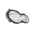 Proiettore destro h7+h7 elettrico senza motore, compatibile con MERCEDES C CLASSE COUPE' dal 01/2002 al 02/2004