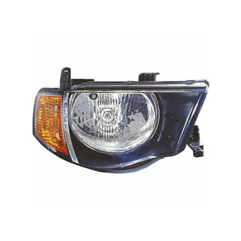 Proiettore dx mod.h4 elettr.fanale arancio-cab. doppia,MITSUBISHI L200-STRADA dal 02/2005 al 02/2010