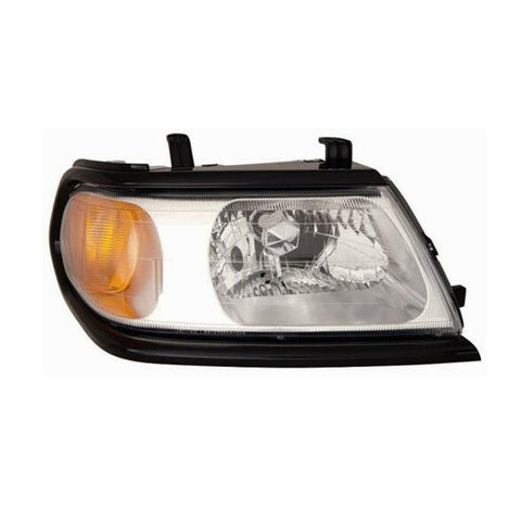 Proiettore dx parabola crom. cornice nera,MITSUBISHI PAJERO SPORT/CHALLENGER dal 01/1999 al 12/2004