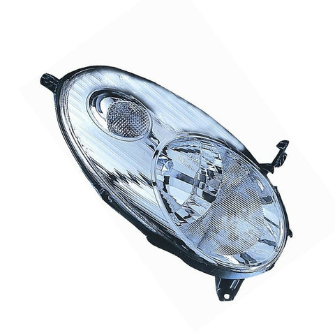 Proiettore destro h4 elettrico senza motore cromato, NISSAN MICRA dal 09/2005 al 08/2007
