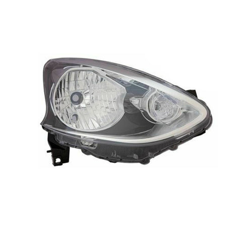 Proiettore dx h24 predisposto regolaz. elettrica parabola nera, NISSAN MICRA dal 09/2013 al 02/2017