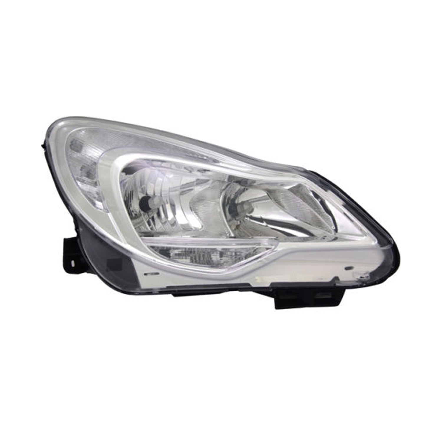 Proiettore destro mod. h1+h7 elettrico con motore, compatibile con OPEL CORSA dal 02/2011 al 12/2013
