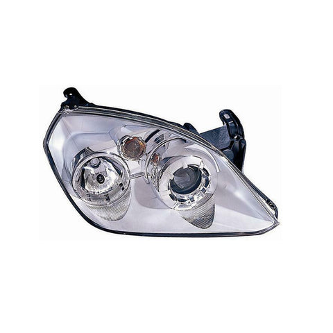 Proiettore destro mod. h1+h7 elettrico senza motore  cromato mod. cosmo, OPEL TIGRA dal 01/2004