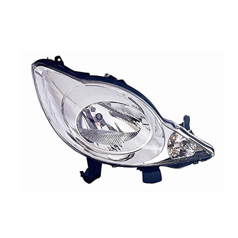 Proiettore destro mod. h4 elettrico senza motore, PEUGEOT 107 dal 04/2005 al 01/2012