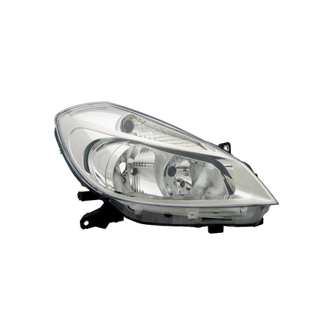 Proiettore dx h7+h7 elettrico,predisposto elettricamente,cromato,RENAULT CLIO dal 09/2005 al 12/2007