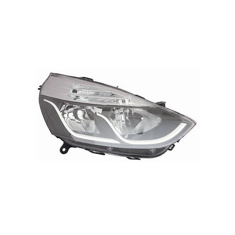 Proiettore destro con motore parabola nera bordo interno bianco, RENAULT CLIO dal 01/2016 al 08/2016