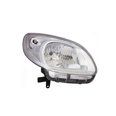 Proiettore destro h4 regolazione elettrica parabola cromata, RENAULT KANGOO dal 01/2013