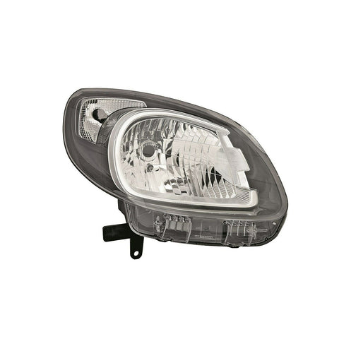 Proiettore destro h4 regolazione elettrica parabola nera, RENAULT KANGOO dal 01/2013