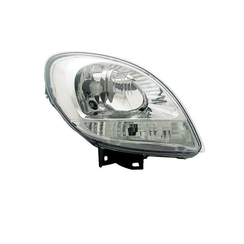 Proiett.dx h4 ele. crom. fa.bianco s/motore, RENAULT KANGOO dal 05/2003 al 08/2007