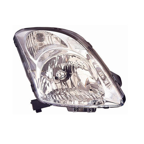 Proiettore destro mod. h4 elettrico senza motore cromato, SUZUKI SWIFT dal 01/2005 al 12/2006