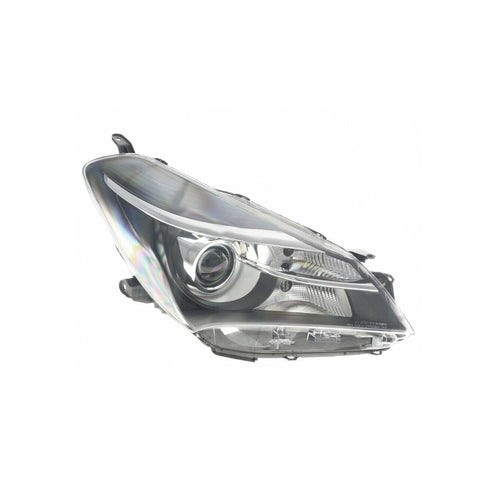Proiettore dx hir 2 lenticolare predisp.reg. elettr. parab.nera, TOYOTA YARIS dal 07/2014 al 12/2016