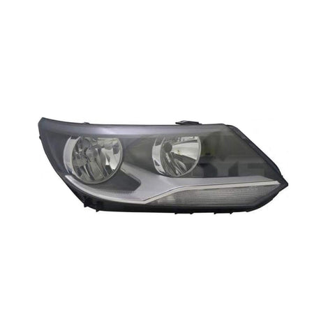 Proiettore dx h7+h15 elettrico con motore con luce diurna, VOLKSWAGEN TIGUAN dal 05/2011 al 12/2015