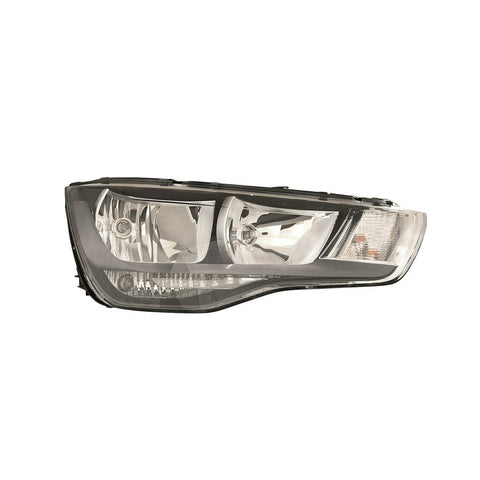 Proiettore sinistro con motore elettrico parabola nera, AUDI A1 dal 08/2010 al 12/2013