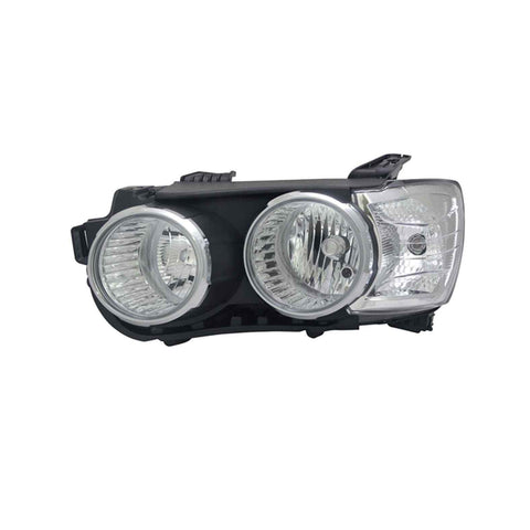 Proiettore sx h1+h7 elettrico con motore con cornice faro nera, CHEVROLET/DAEWOO AVEO dal 01/2011