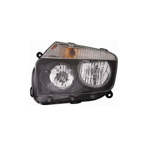 Proiettore sinistro fondo nero, DACIA DUSTER dal 05/2010 al 12/2012