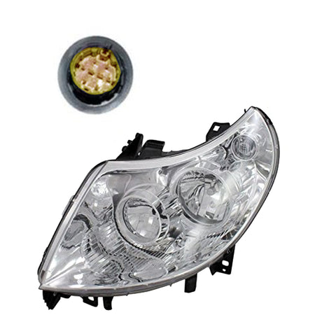 Proiettore sinistro h1+h7 elettrico con motore, FIAT DUCATO dal 08/2006 al 08/2010