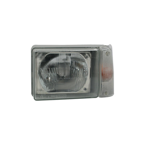 Proiettore sinistro asimmetrico mod. h5 manuale con fanale bianco, FIAT PANDA dal 01/1986 al 07/2003