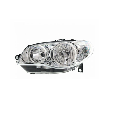 Proiettore sinistro mod. h7+h7 elettrico con motore cromato, FIAT STRADA dal 05/2005 al 11/2011