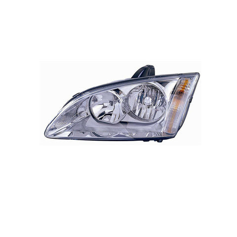Proiettore sinistro mod. h7+h1 elettrico cromato, FORD FOCUS dal 01/2005 al 07/2007