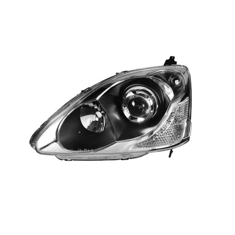 Proiettore sinistro mod. hb3+h1 elettrico 3/5 porte, HONDA CIVIC dal 10/2003 al 12/2005