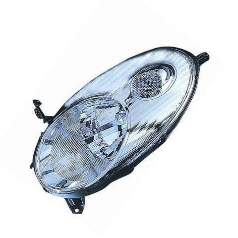 Proiettore sinistro h4 elettrico senza motore cromato, NISSAN MICRA dal 09/2005 al 08/2007